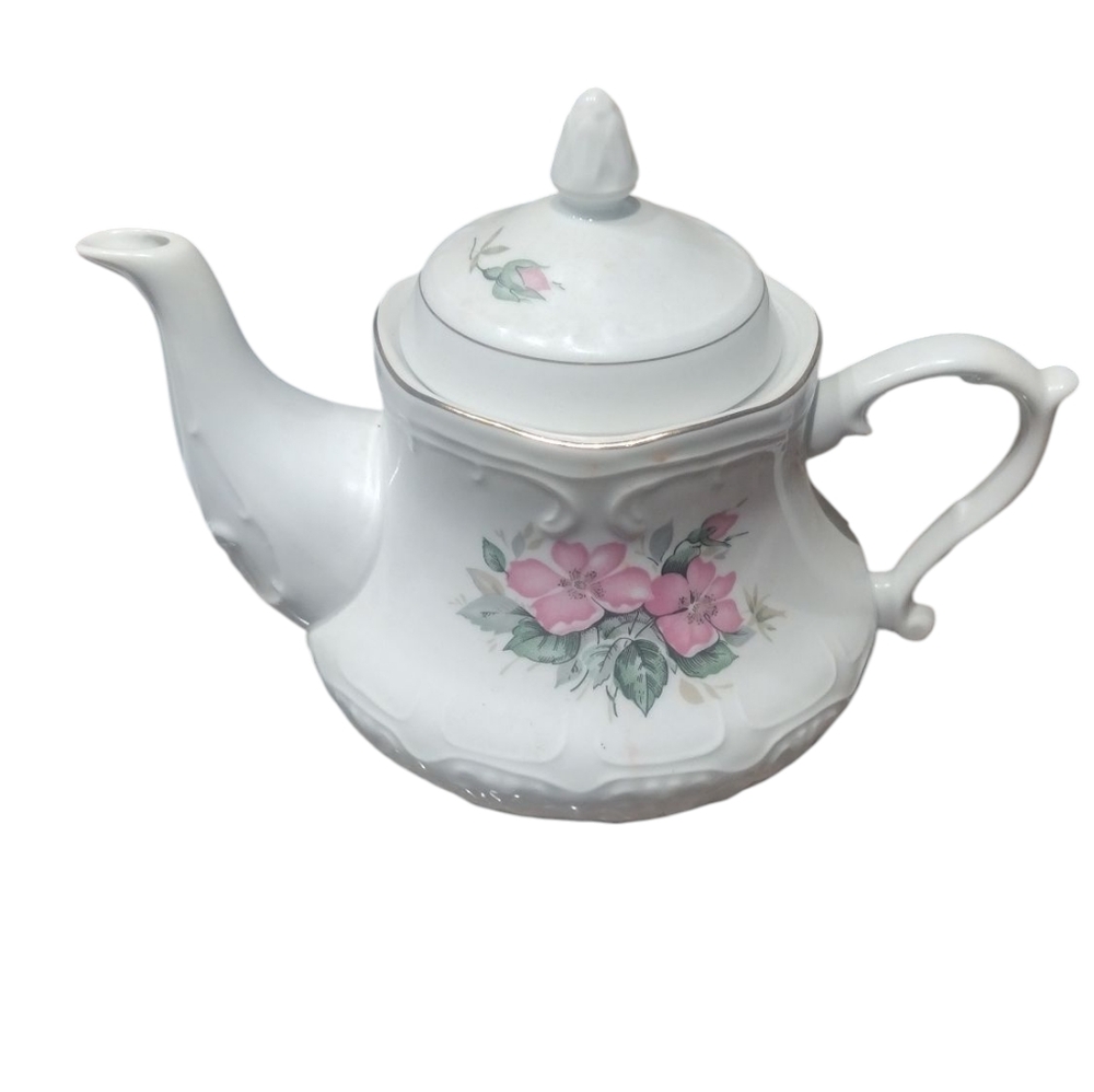 Vintage Badash  Floral Teapot